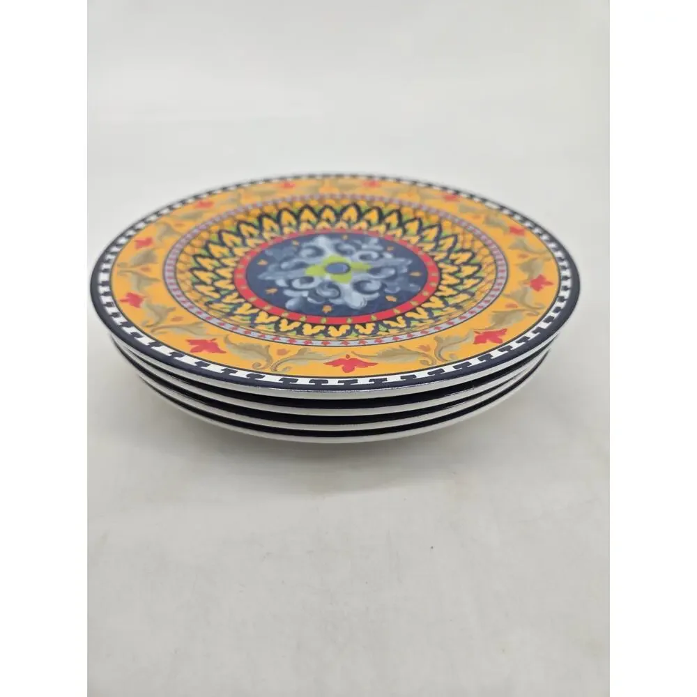 4 Williams Sonoma Sicily Melamine Salad Plates 8.5